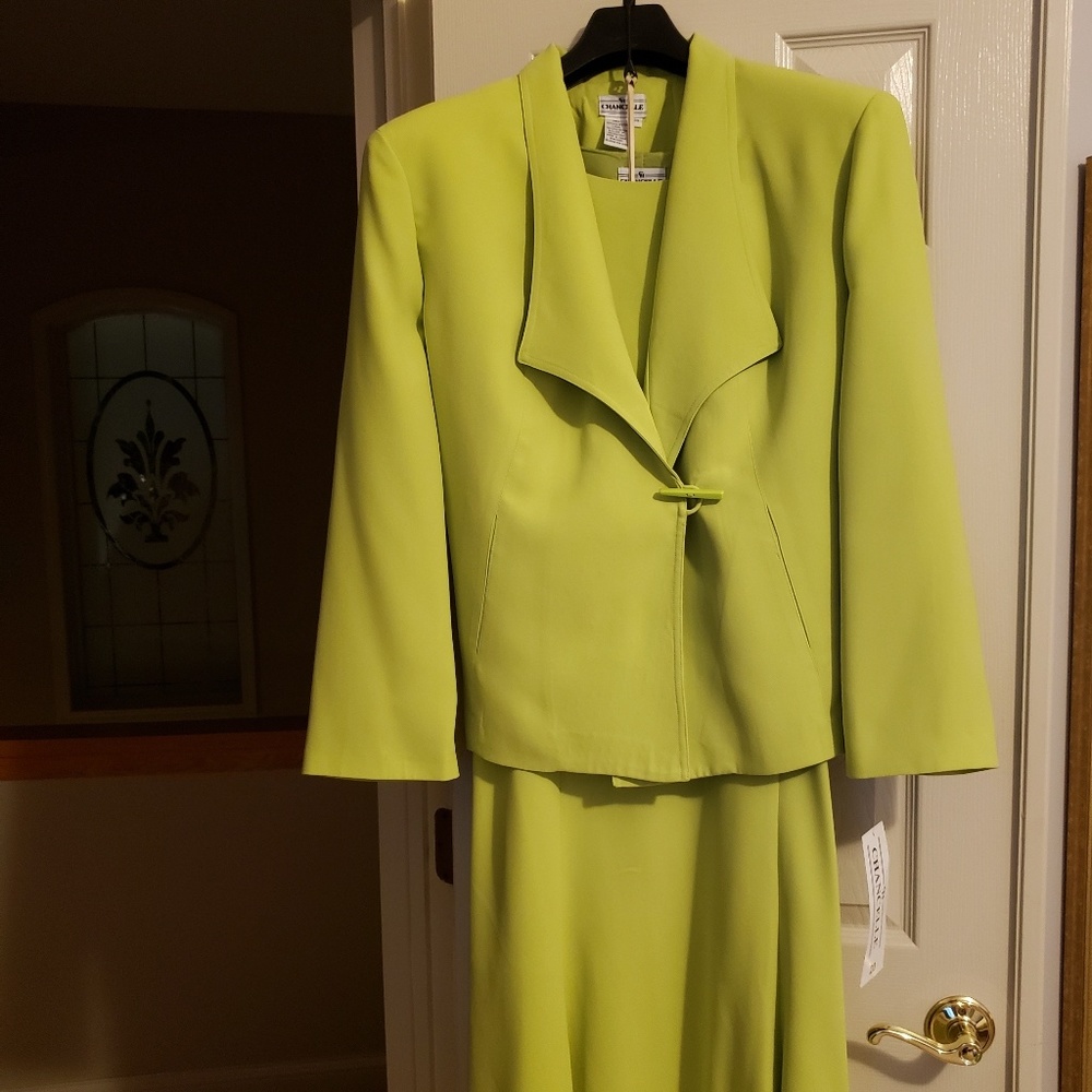 Chancelle lime green 3pc suit